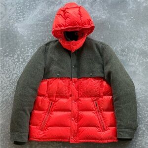 Ralph Lauren Purple Label RLX Down Wool Hybrid Puffer Jacket Full Zip Size Large